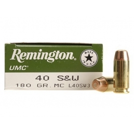 REMINGTON UMC 40SW 180GR MC 50