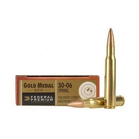 FEDERAL GOLD MEDAL 30-06 168GR BTHP 20