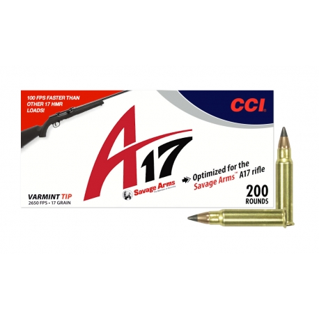 CCI RIMFIRE 17HMR 17GR VARMIT TIP A17 200/BOX