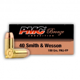 PMC 40 S&W 180 GR FMJ-FP 50/BOX