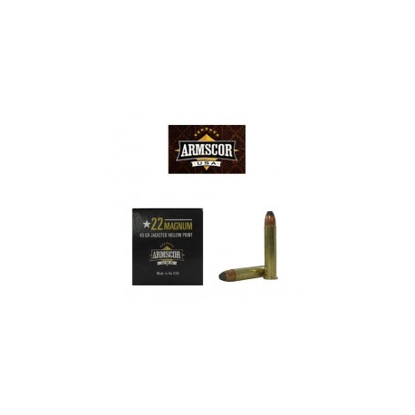 ARMSCOR 22MAG 40GR JHP 50RD