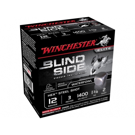 WINCHESTER BLIND SIDE 12GA 3in Number 3 Shot 25/BOX