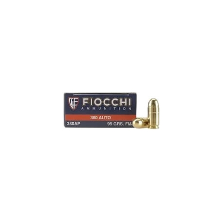 FIOCCHI 380ACP 95GR FMJ 50